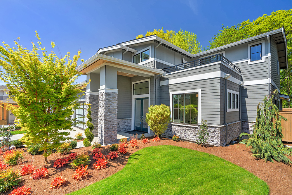 New construction house seen while providing home inspection services